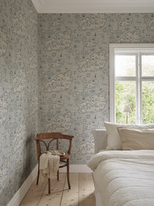 S10734 Ferdinand Blue Heritage Mural by Sandberg