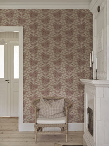 S10736 Leopold Burgundy Heritage Mural by Sandberg
