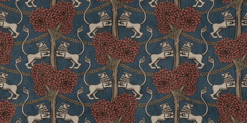 S10739 Leopold Blue Heritage Mural by Sandberg