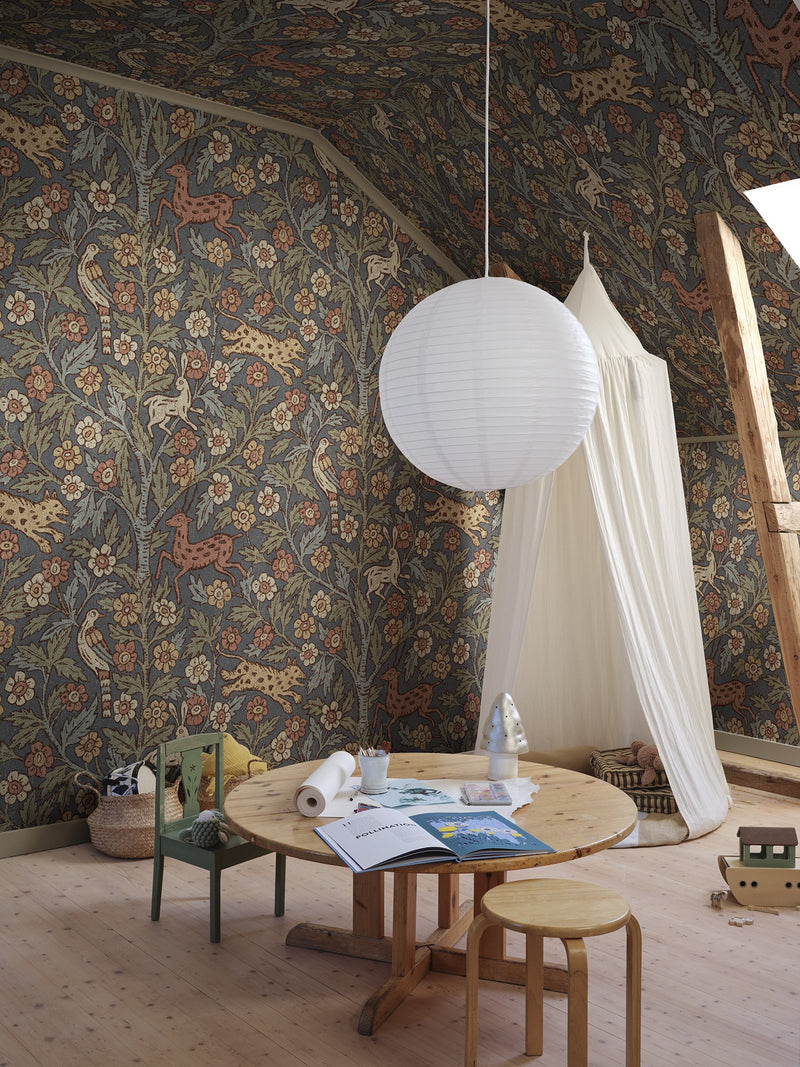 S10744 Eden Classic Blue Heritage Mural by Sandberg