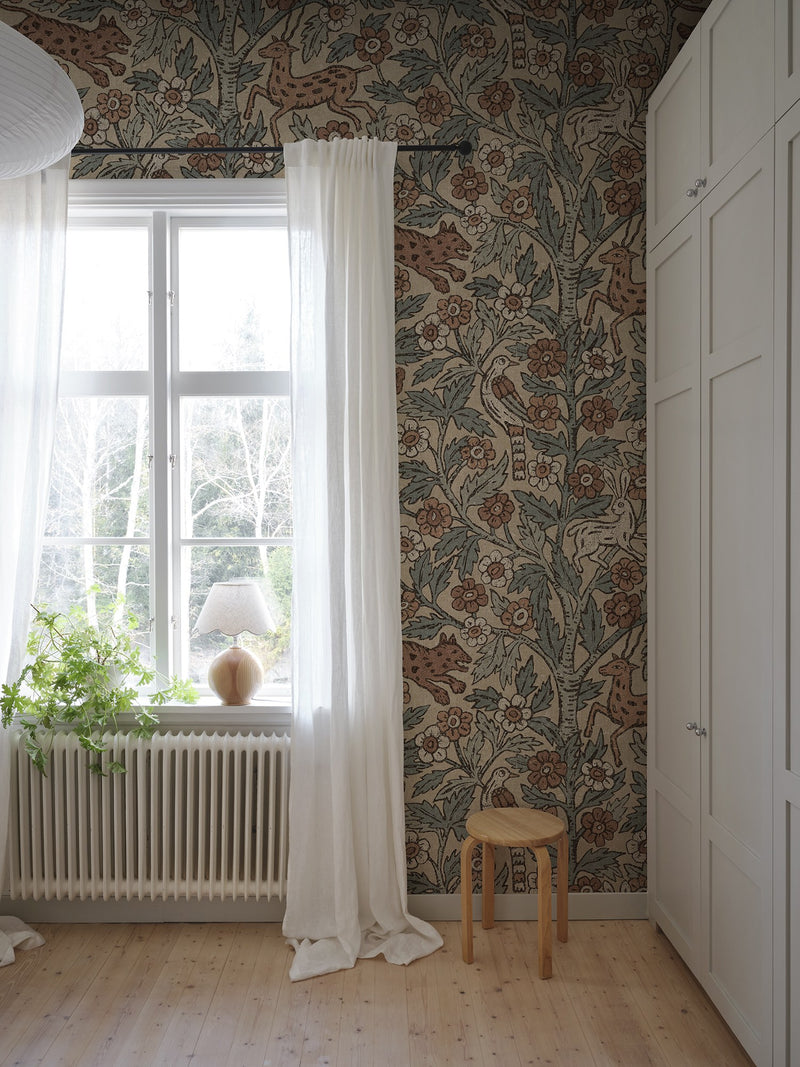 S10746 Eden Misty Blue Heritage Mural by Sandberg