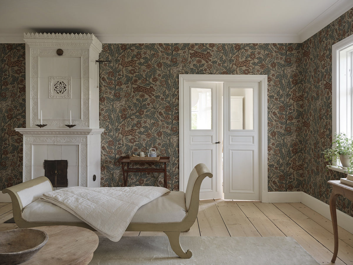 S10746 Eden Misty Blue Heritage Mural by Sandberg