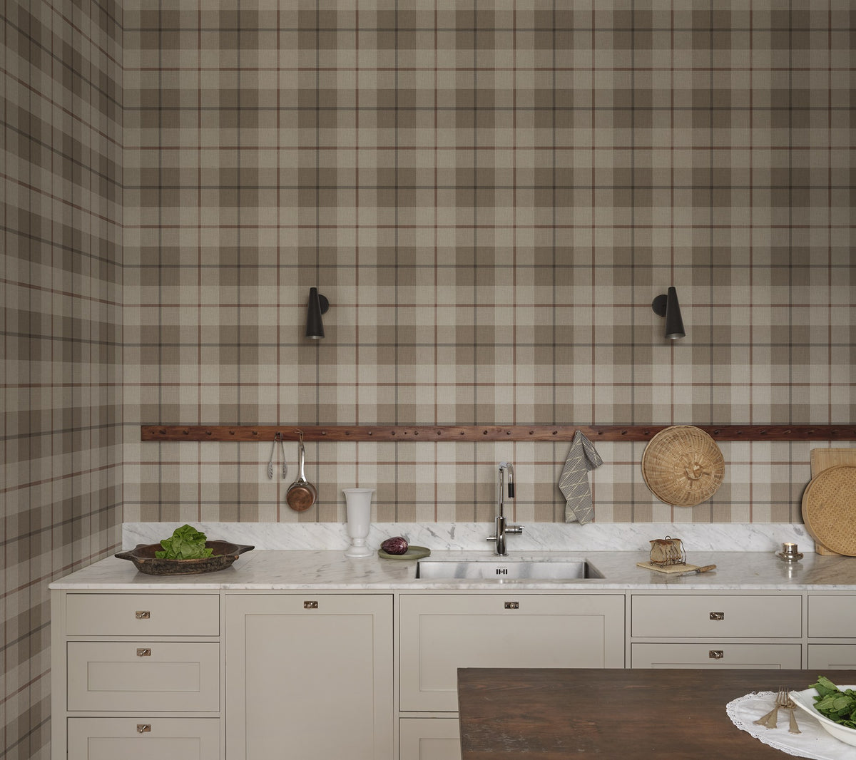 S10754 Ranold Beige Heritage Wallpaper by Sandberg