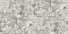 S10757 Baccus Graphite Heritage Mural by Sandberg