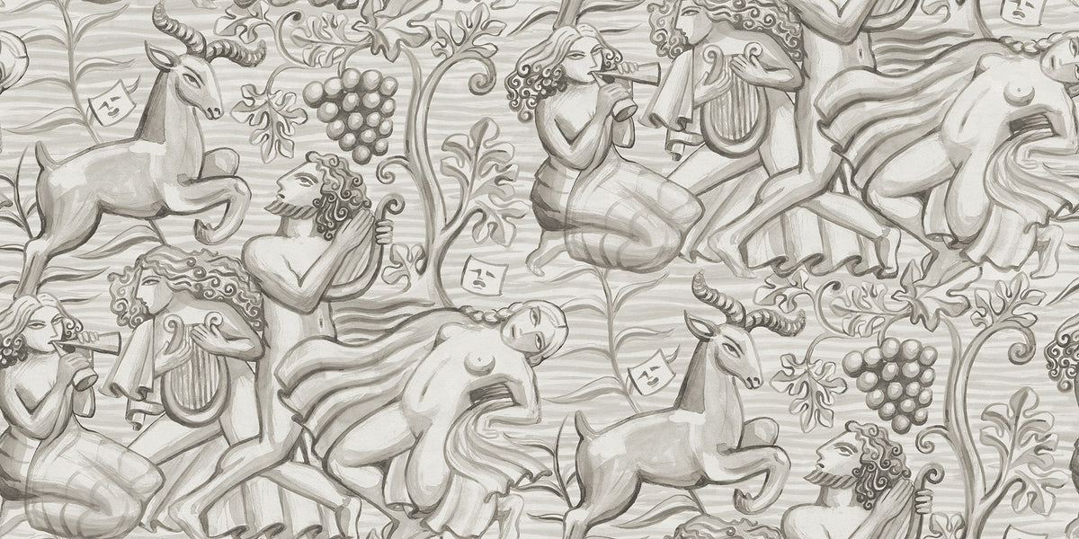 S10757 Baccus Graphite Heritage Mural by Sandberg