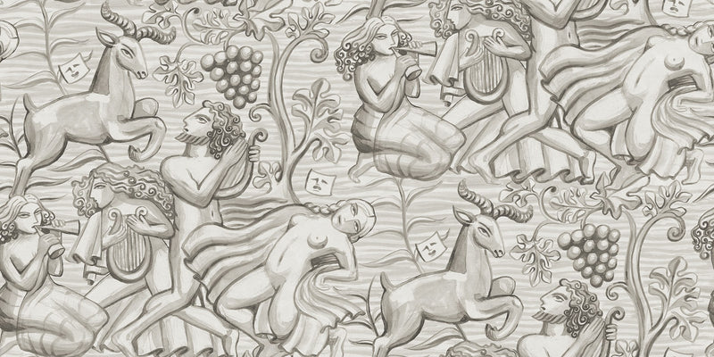 S10757 Baccus Graphite Heritage Mural by Sandberg