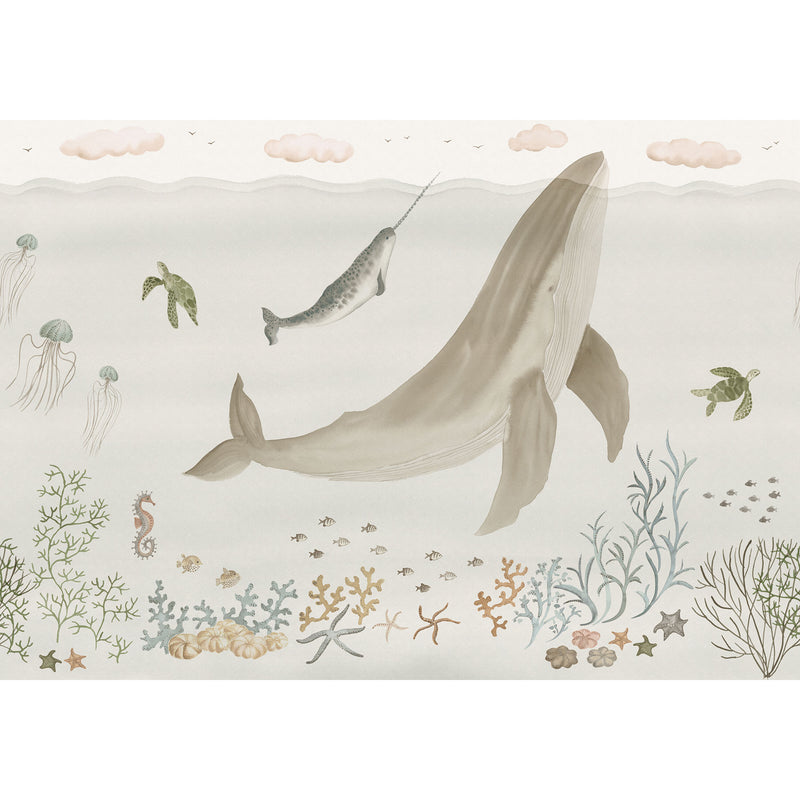S10758 Beige Sally Familjen Mural by Sandberg