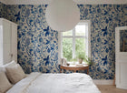 S10763 Blue Tree of Life Mural Herbarium Mural by Sandberg