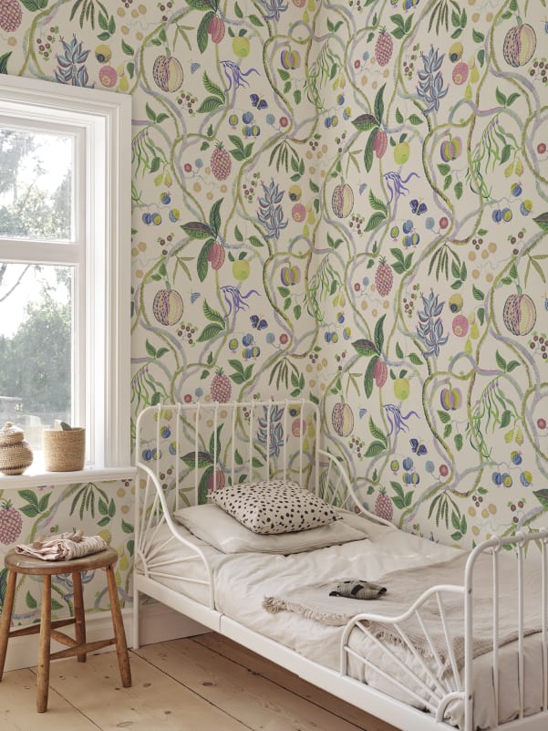 S10764 Pastel Tree of Life Mural Herbarium Mural by Sandberg