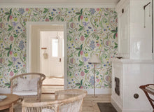 S10764 Pastel Tree of Life Mural Herbarium Mural by Sandberg