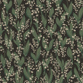 Liljekonvalj Charcoal Kolonin II Wallpaper by Sandberg