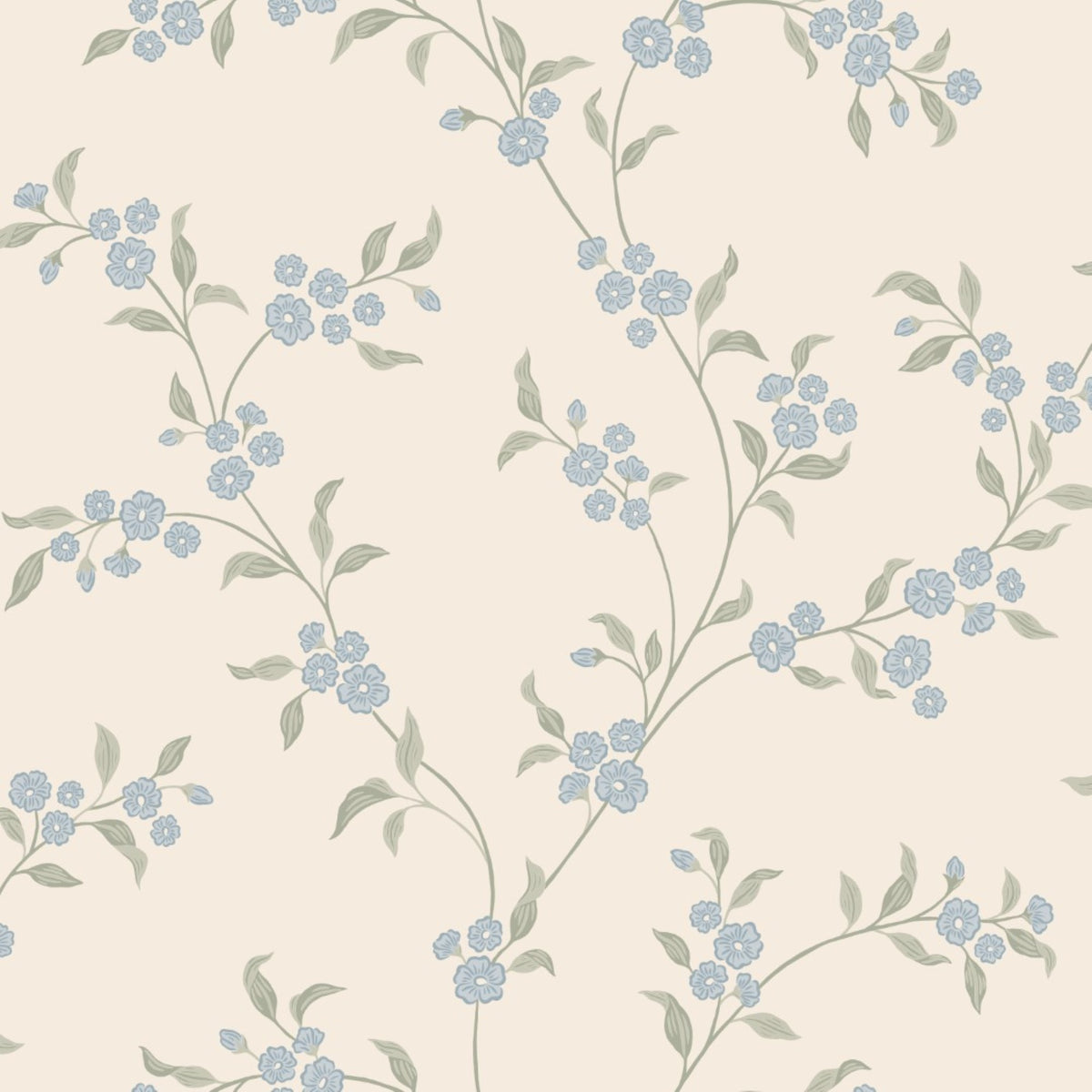 Smilli Misty Blue Kolonin II Wallpaper by Sandberg