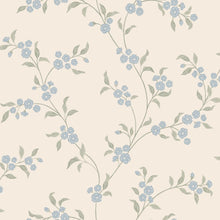 Smilli Misty Blue Kolonin II Wallpaper by Sandberg