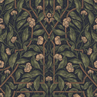 Edda Classic Blue Kolonin II Wallpaper by Sandberg