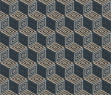 S10805 Chiara Dark Blue Mural by Sandberg