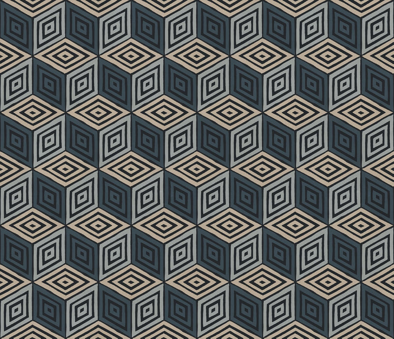 S10805 Chiara Dark Blue Mural by Sandberg