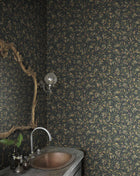 S10807 Olivia Charcoal Wallpaper by Sandberg