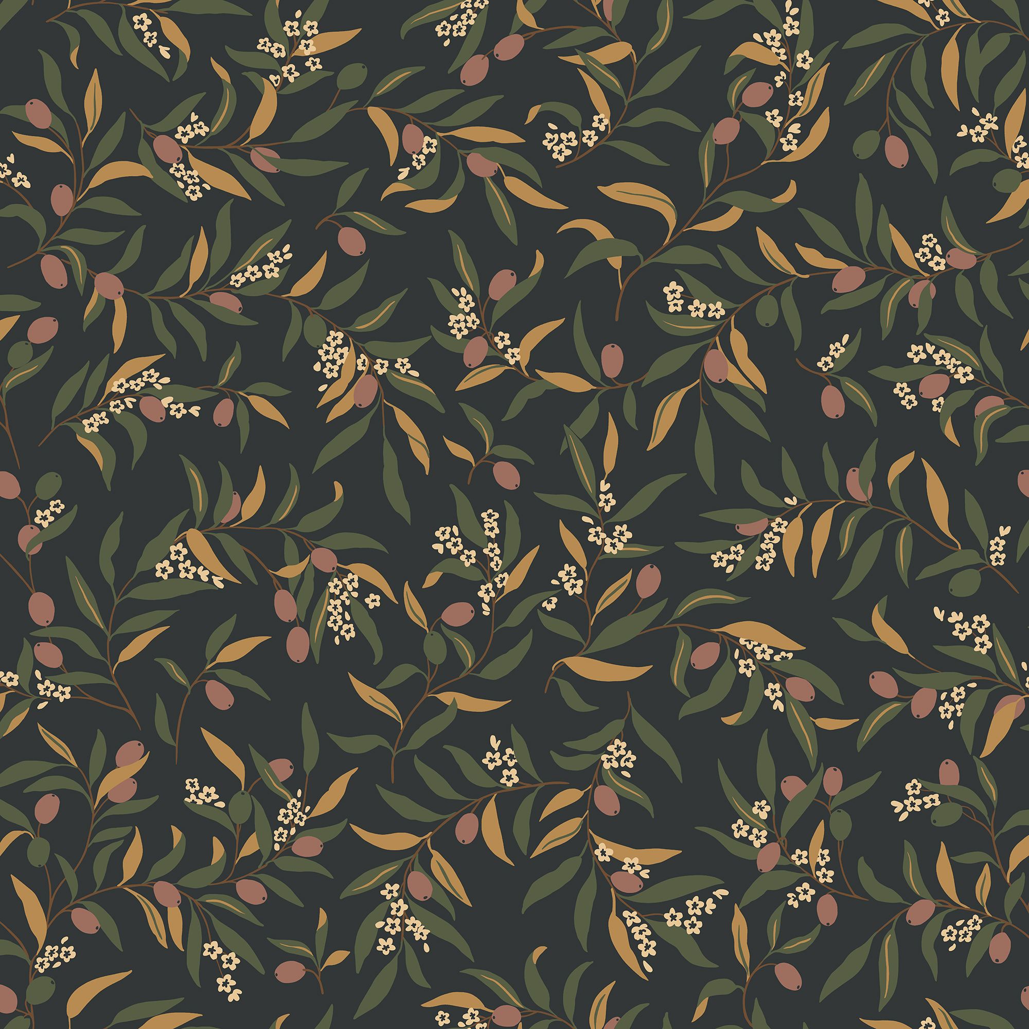 S10807 Olivia Charcoal Wallpaper by Sandberg