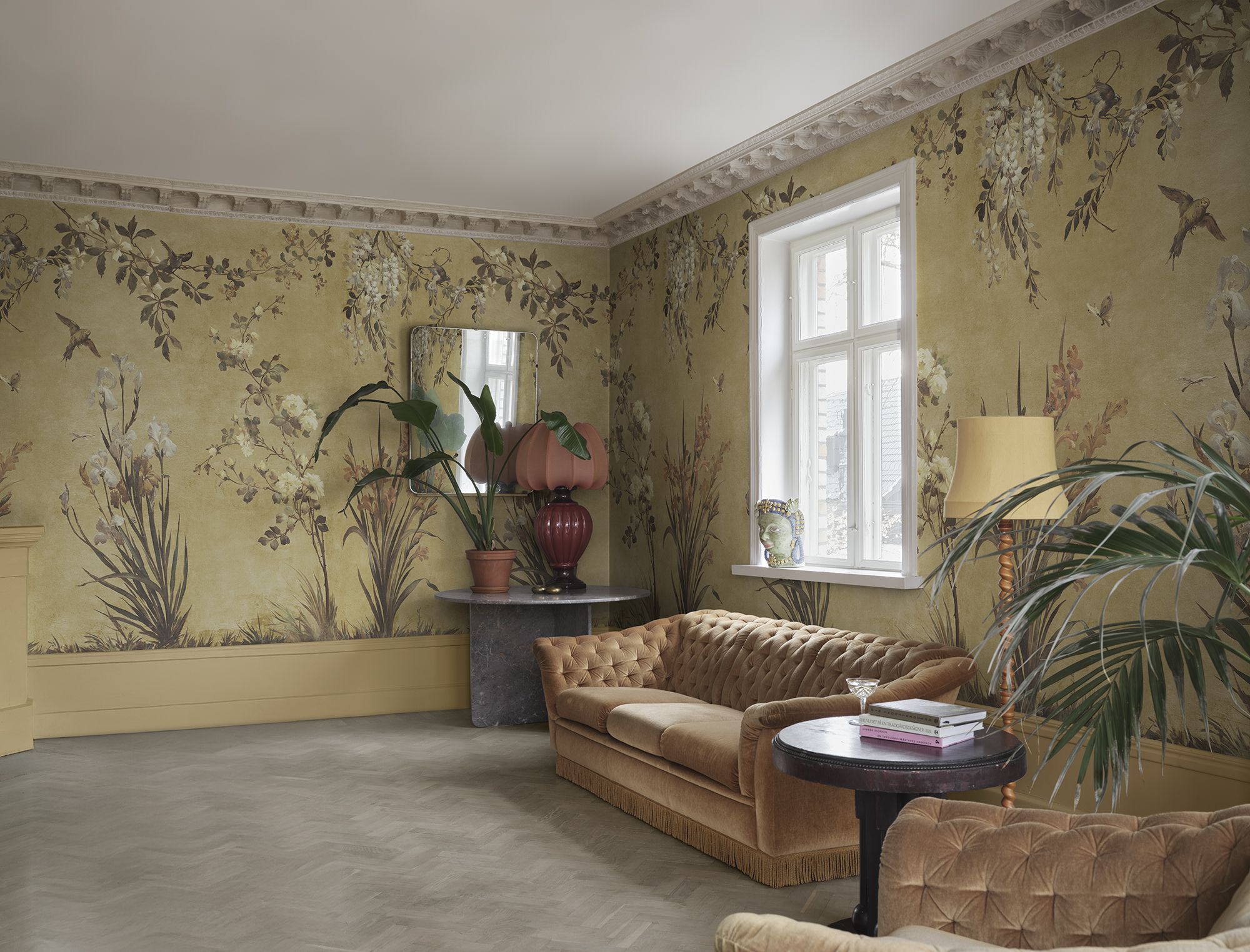 S10814 Nicola Yellow Mural by Sandberg