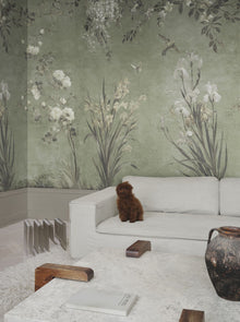 S10815 Nicola Sage Green Mural by Sandberg