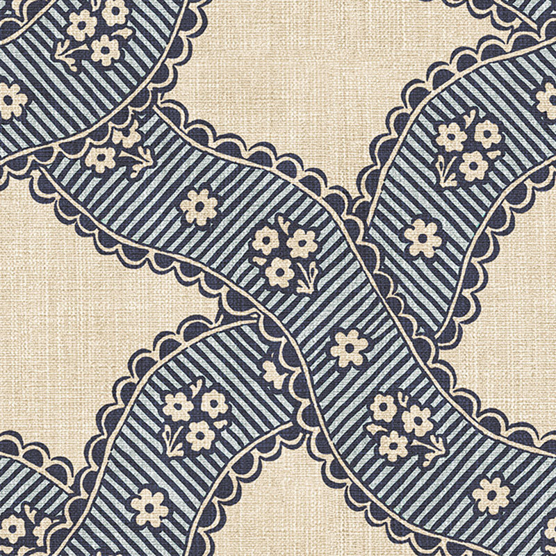 S10819 Blue Annie Rosa & Friends Wallpaper by Sandberg