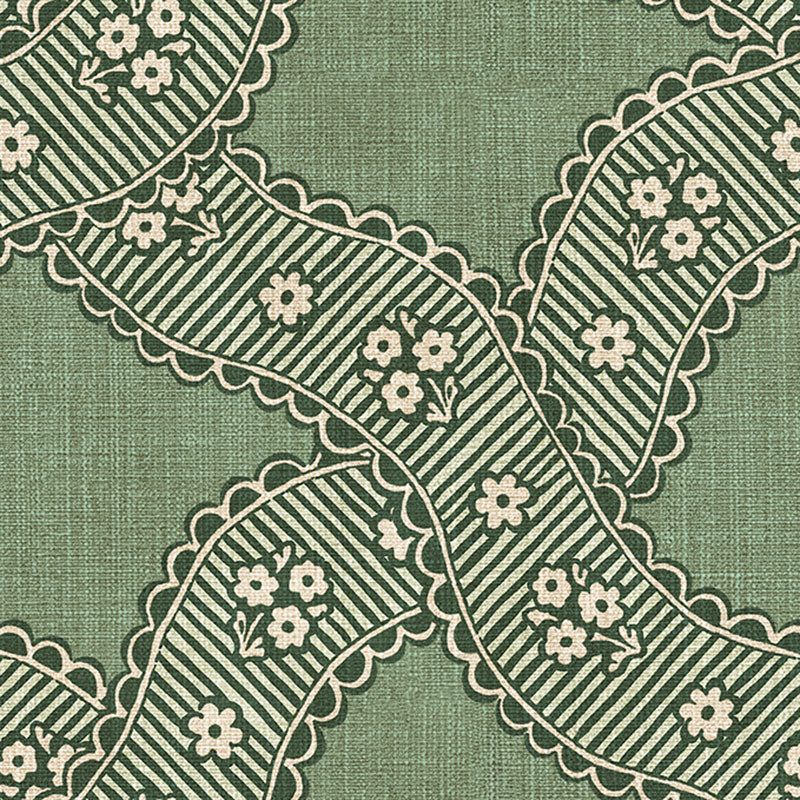 S10822 Green Annie Rosa & Friends Wallpaper by Sandberg