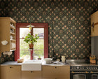 S10826 Charcoal Rosa Rosa & Friends Wallpaper by Sandberg