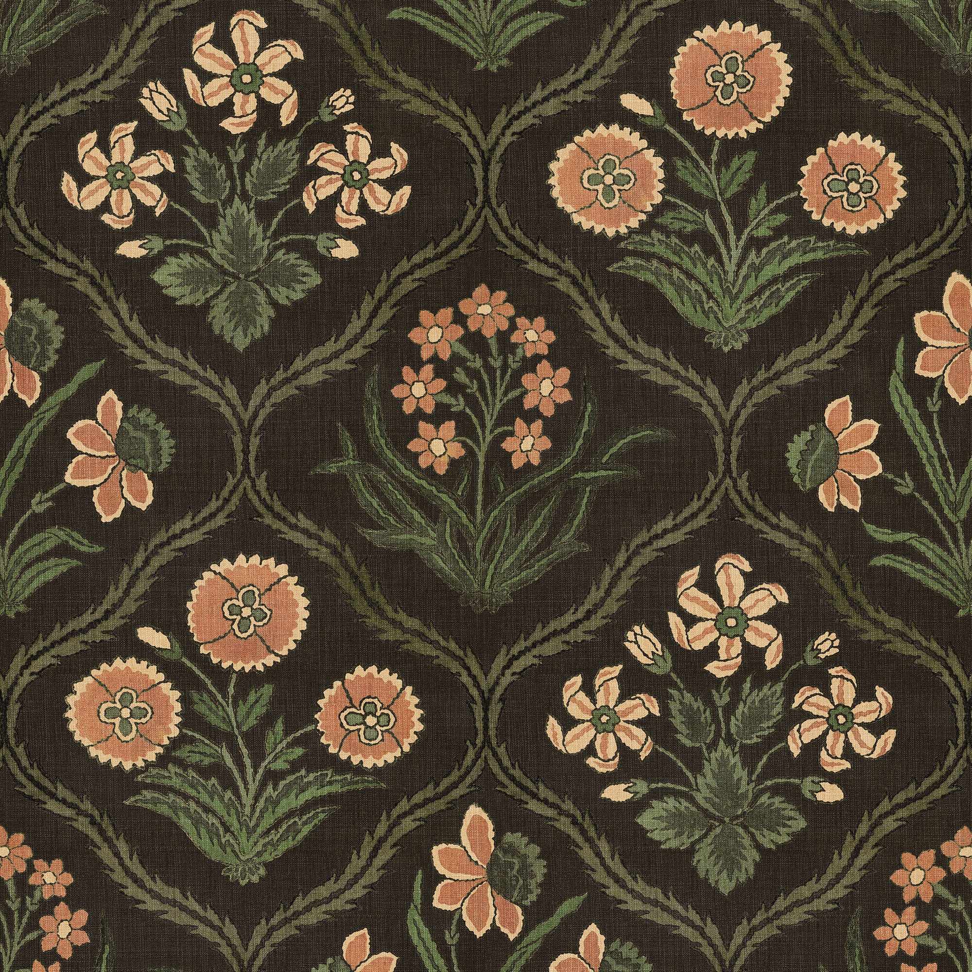 S10826 Charcoal Rosa Rosa & Friends Wallpaper by Sandberg