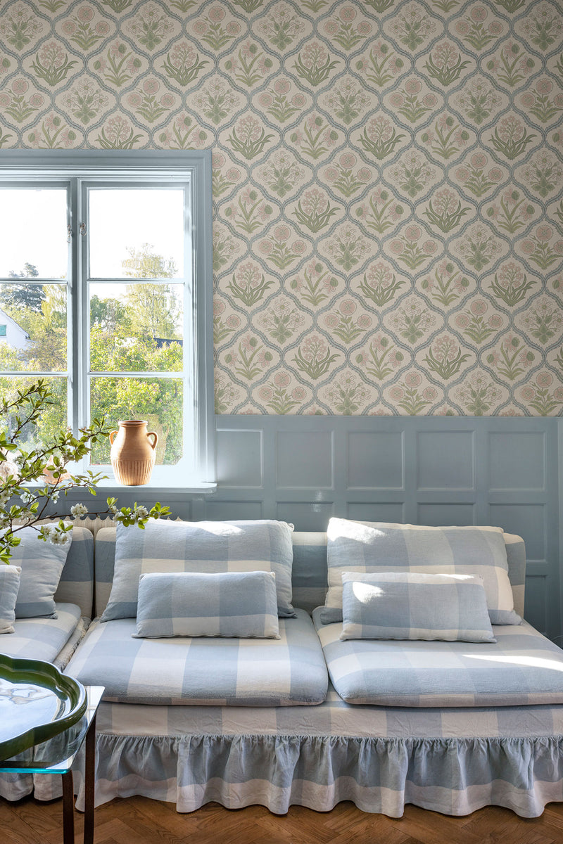 S10827 Pastel Rosa Rosa & Friends Wallpaper by Sandberg