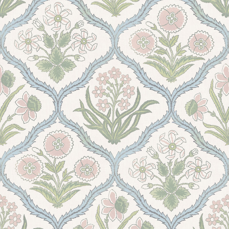 S10827 Pastel Rosa Rosa & Friends Wallpaper by Sandberg