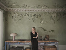 S10833 Luca Rectangle Sage Green Mural by Sandberg