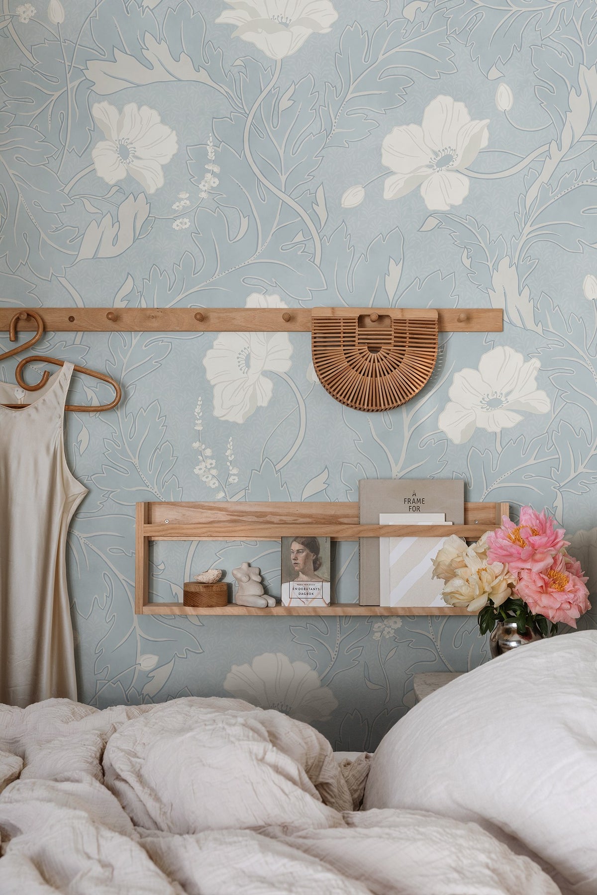S11008 Poppy Light Blue Sandberg Edition Mural by Sandberg