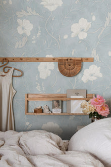 S11008 Poppy Light Blue Sandberg Edition Mural by Sandberg