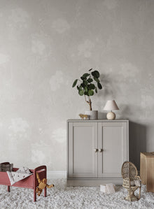 S11009 Poppy White Sandberg Edition Mural by Sandberg