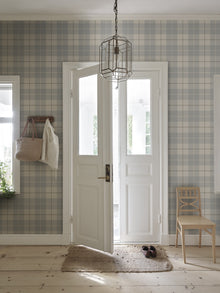 S11013 Ranold Misty Blue Heritage Wallpaper by Sandberg