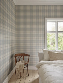 S11013 Ranold Misty Blue Heritage Wallpaper by Sandberg