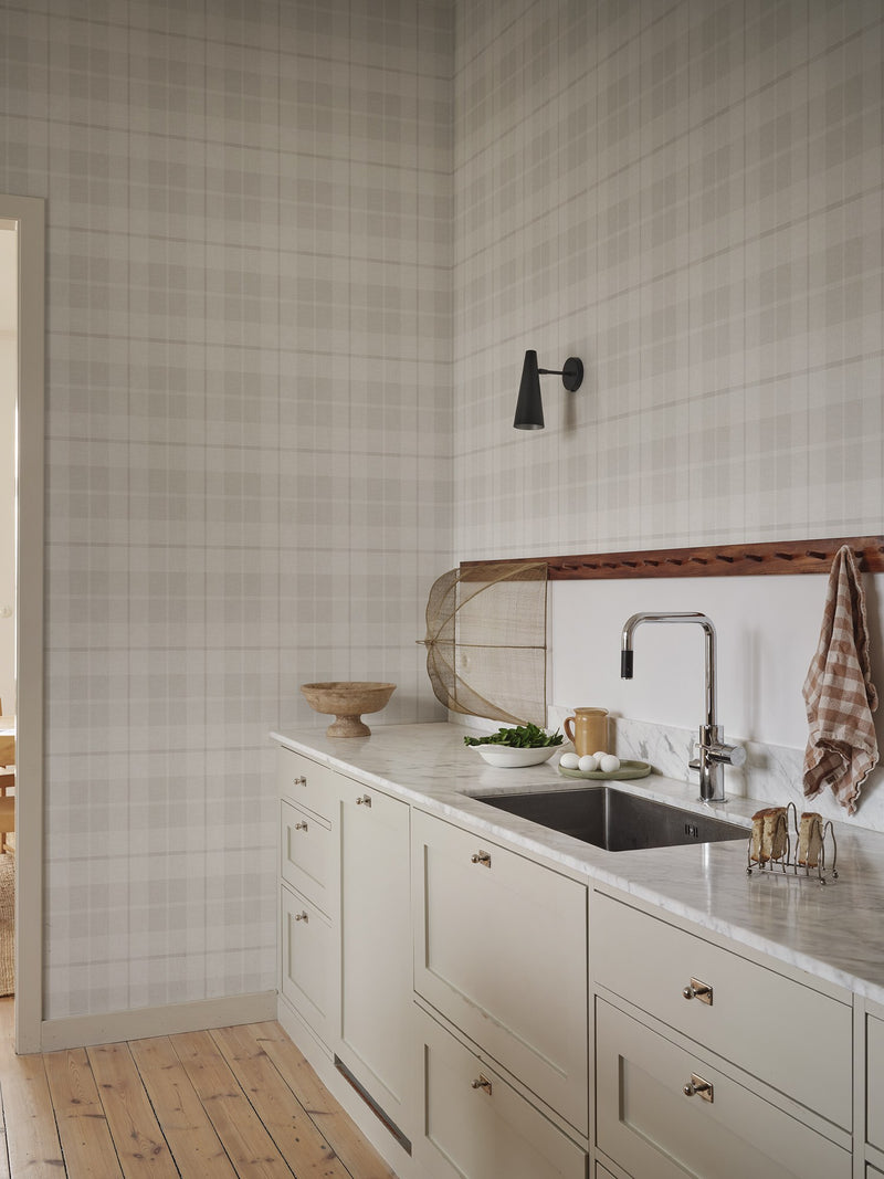 S11017 Ranold Light Gray Heritage Wallpaper by Sandberg