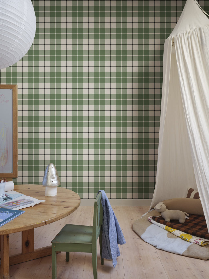 S11019 Ranold Forest Green Heritage Wallpaper by Sandberg