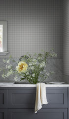 S11098 Herman Misty Blue Kolonin Mural by Sandberg