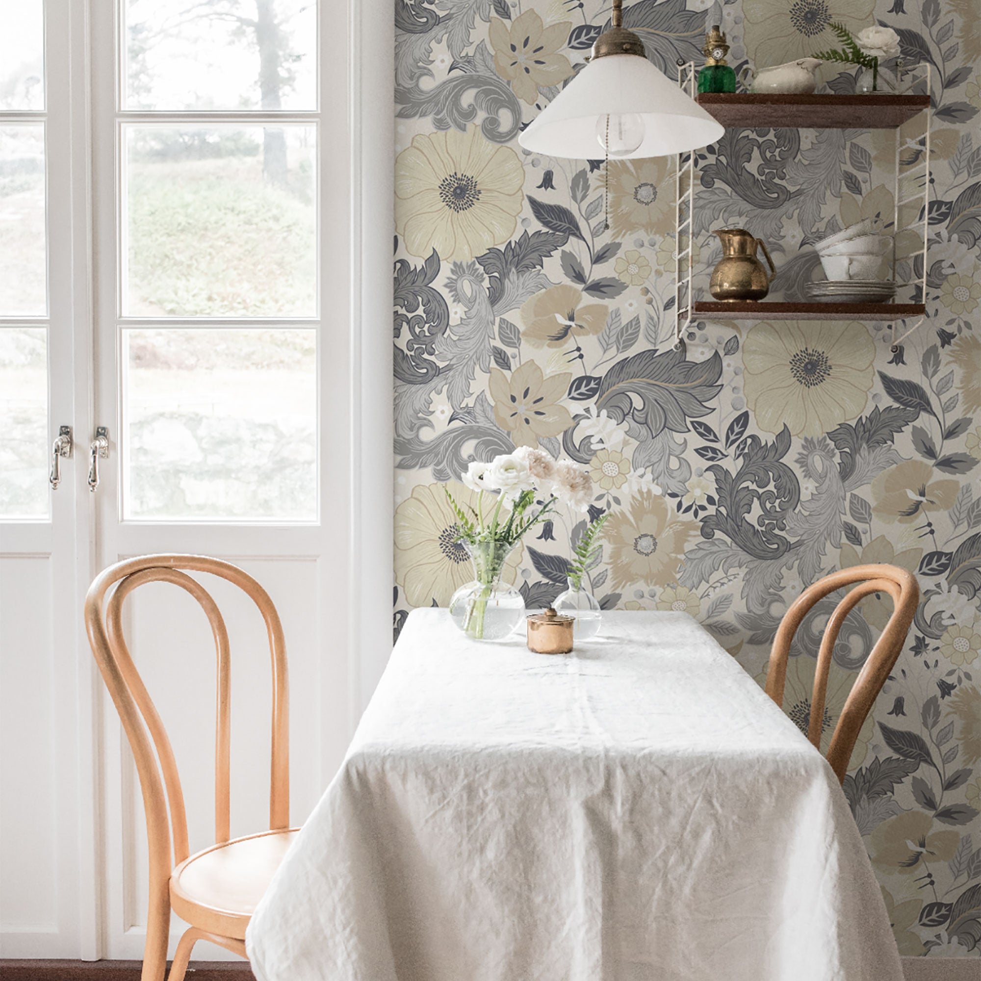 S13106 Victoria Sommarang White Wallpaper By Galerie