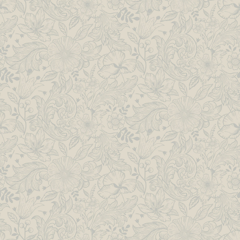 S13125 Wilma Sommarang White Wallpaper By Galerie