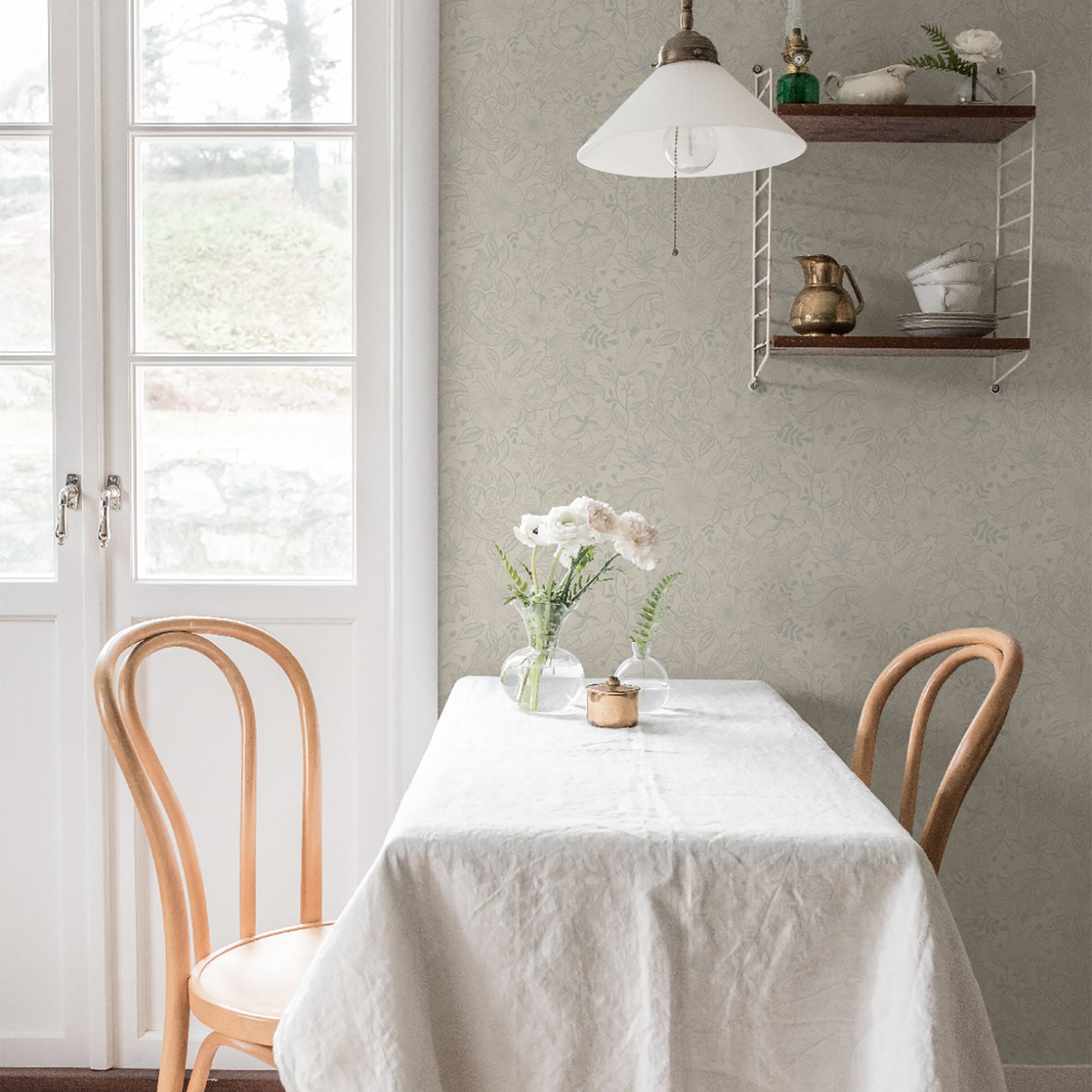 S13125 Wilma Sommarang White Wallpaper By Galerie