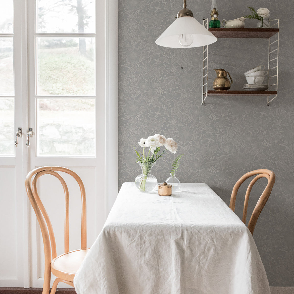 Wilma Sommarang Grey Wallpaper By Galerie