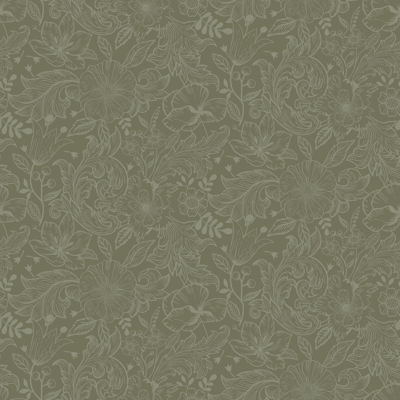 S13129 Wilma Sommarang Green Wallpaper By Galerie