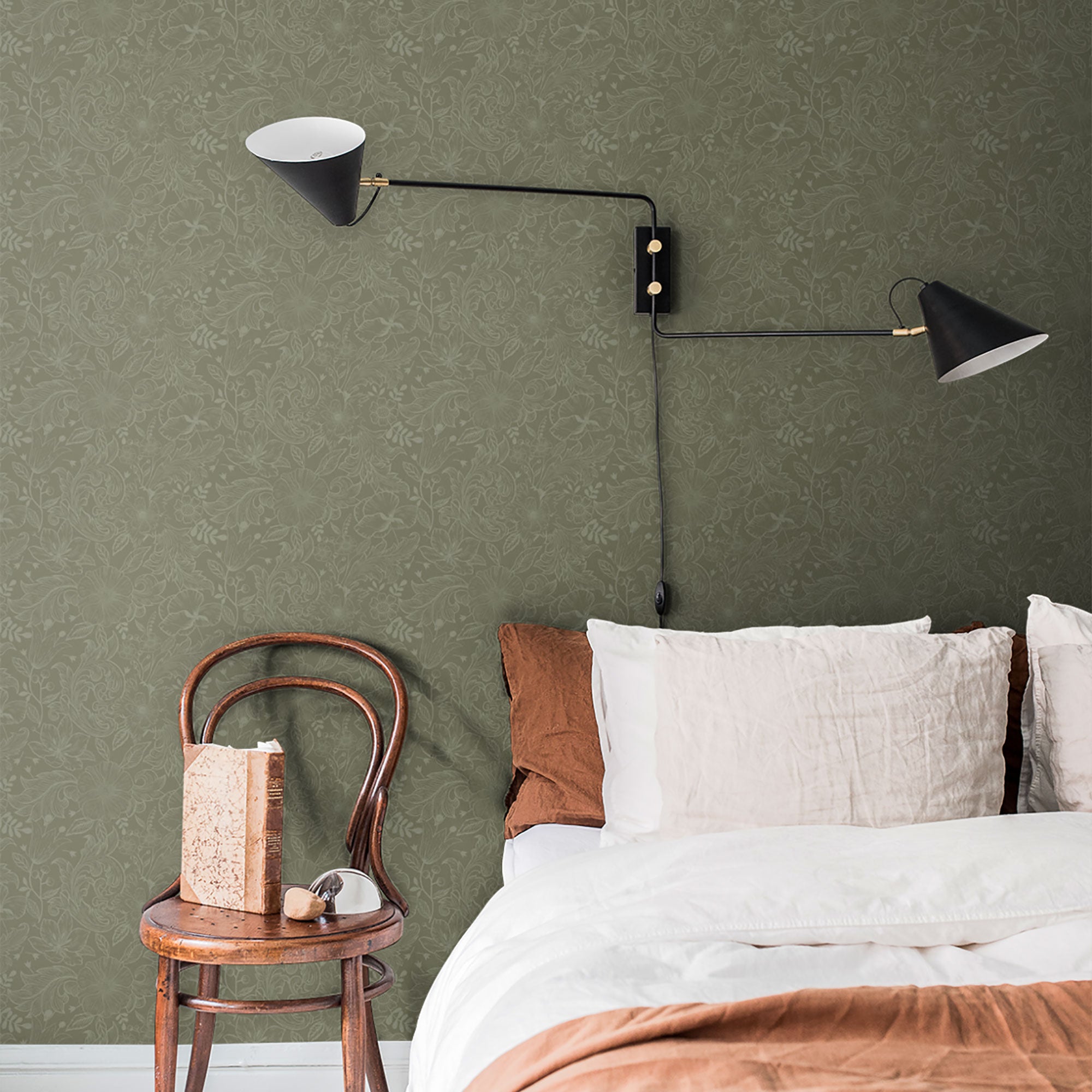 S13129 Wilma Sommarang Green Wallpaper By Galerie