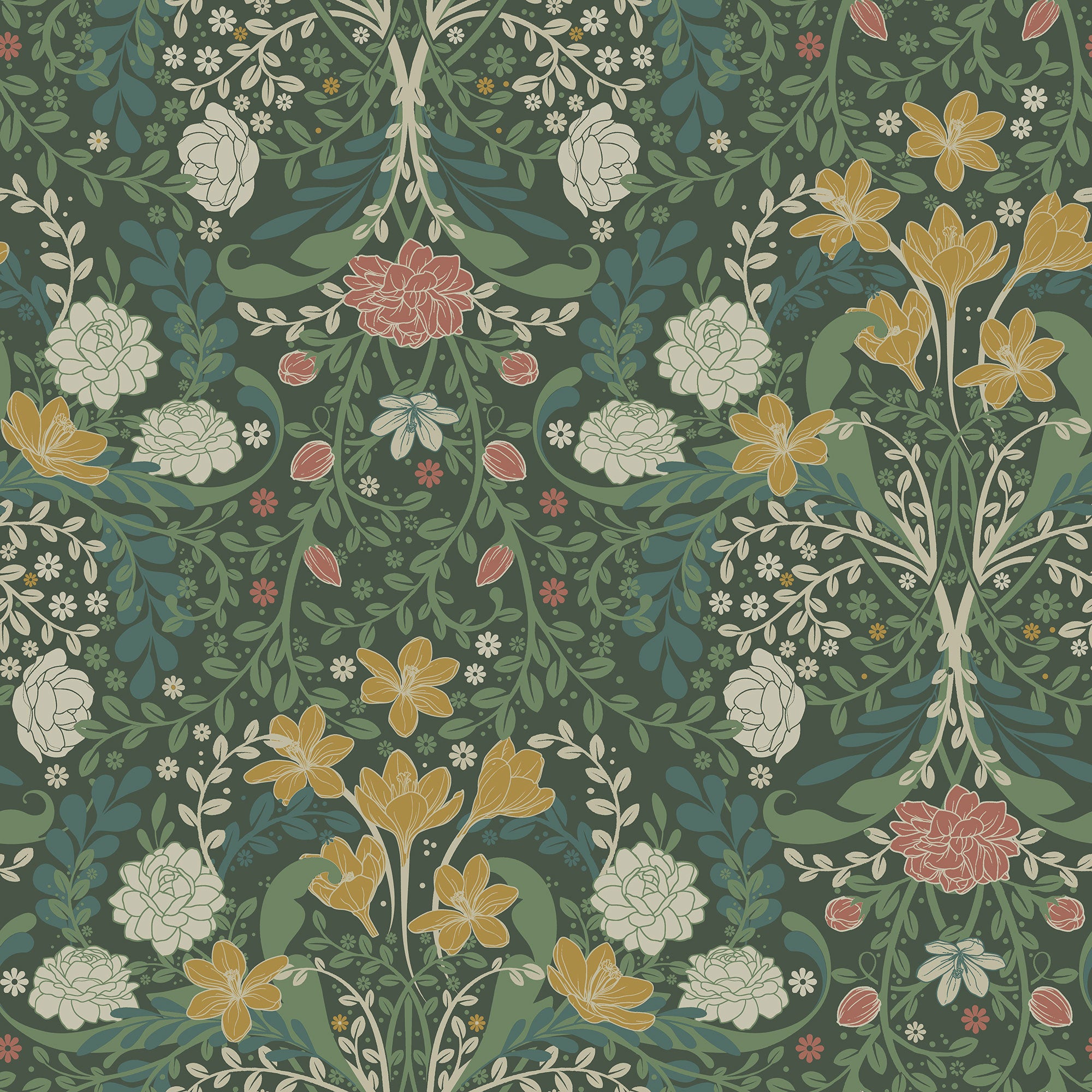 S24102 Froso Sommarang 2 Green Wallpaper By Galerie