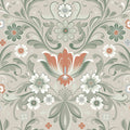 Ostanskar Sommarang 2 Beige and Green Wallpaper By Galerie