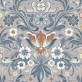Ostanskar Sommarang 2 Beige and Blue Wallpaper By Galerie