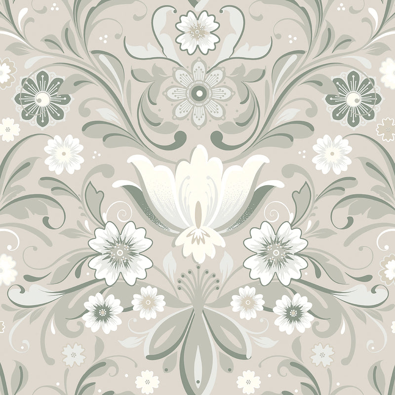 S24112 Ostanskar Sommarang 2 Beige Wallpaper By Galerie