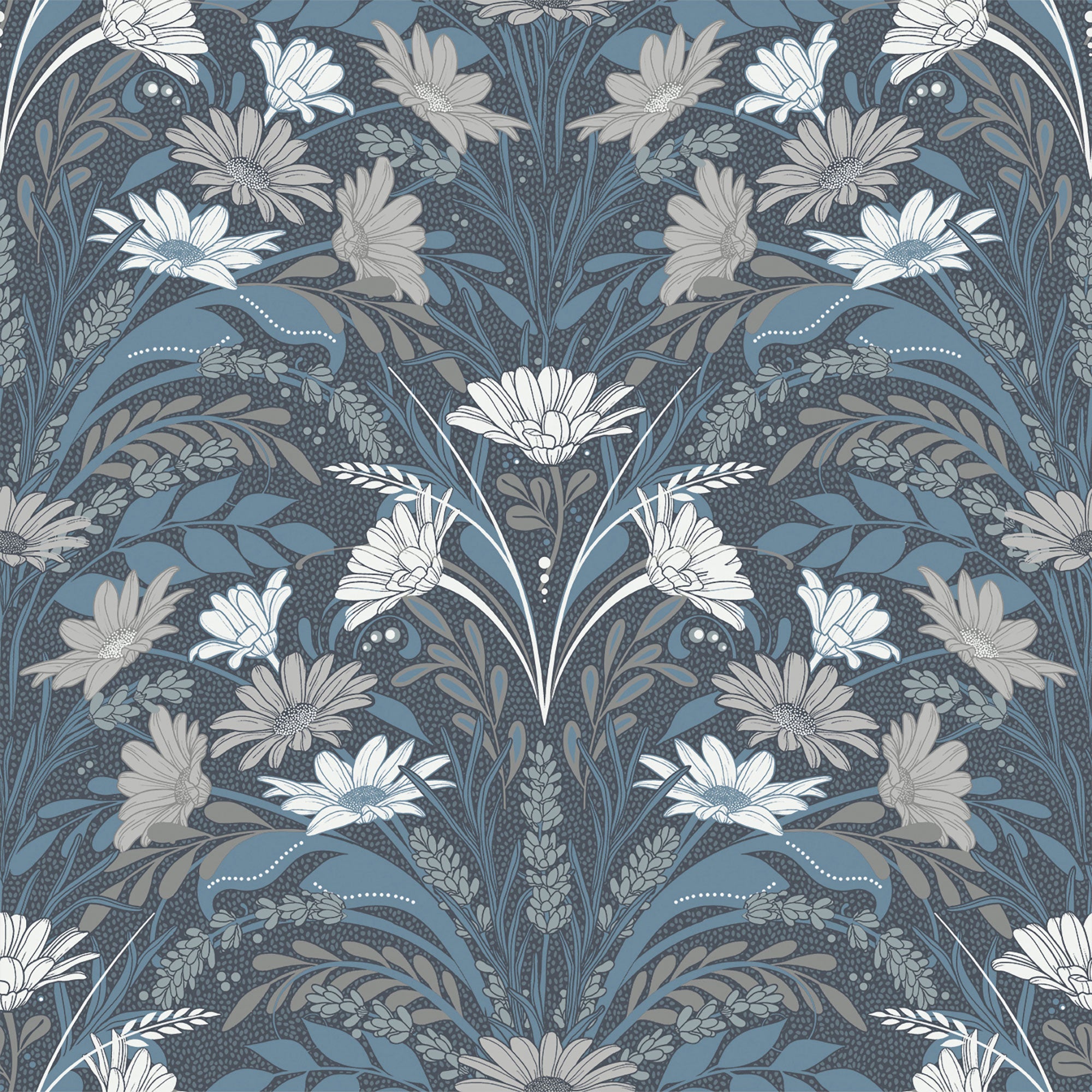 S24115 Varmdo Sommarang 2 Blue Wallpaper By Galerie
